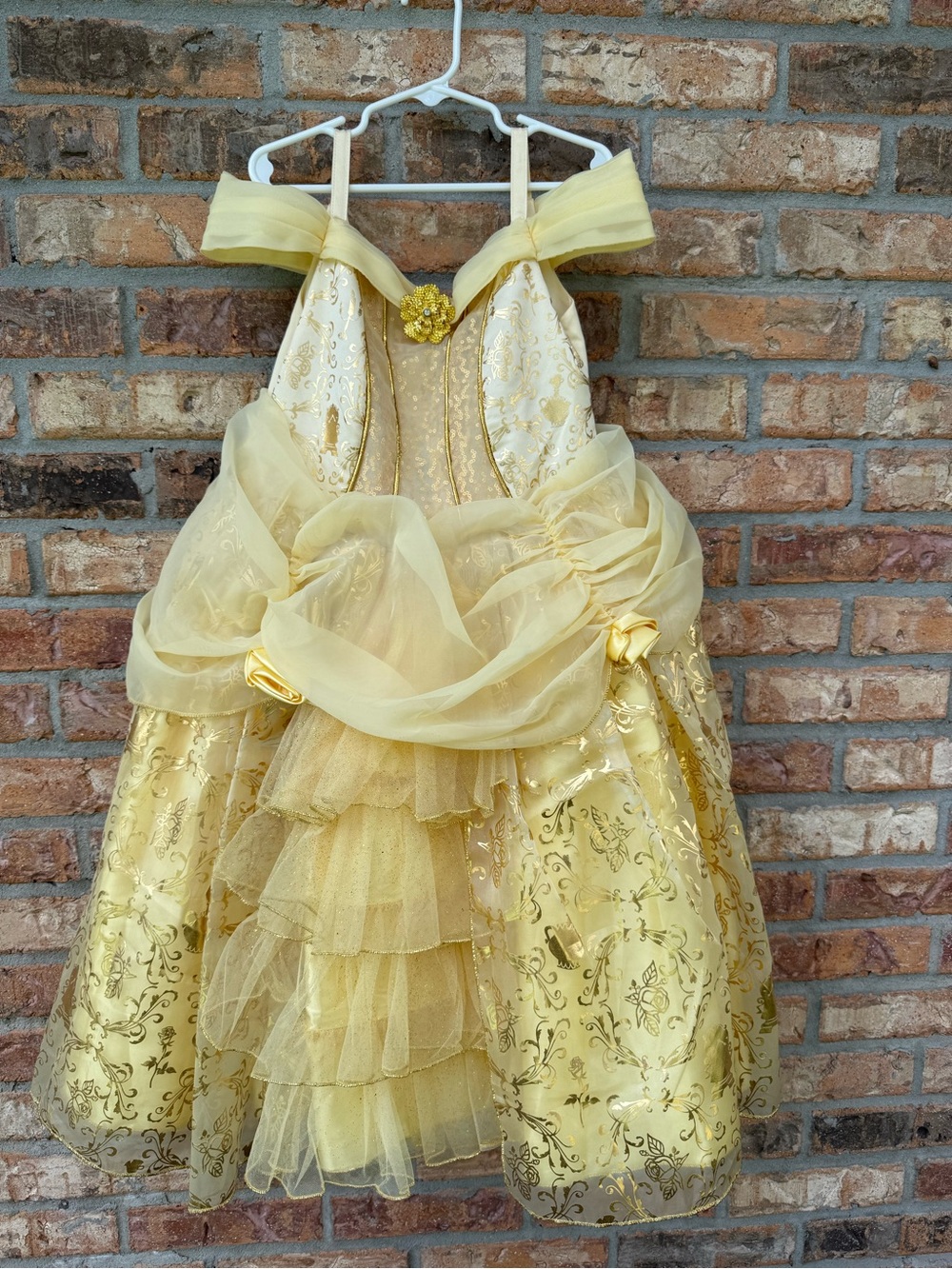 Disney Yellow Belle-Inspired Princess Dress Costume